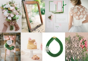 pink and green wedding inspiration | Glamour & Grace