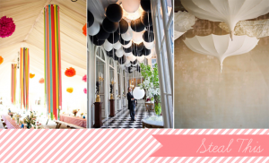 creative ceiling decor | Glamour & Grace