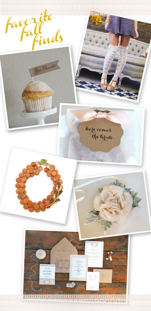favorite fall handmade wedding finds | Glamour & Grace