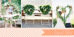 wreath wedding ideas | Glamour & Grace