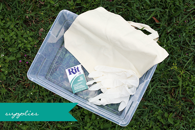 dip-dyed canvas tote DIY | Glamour & Grace