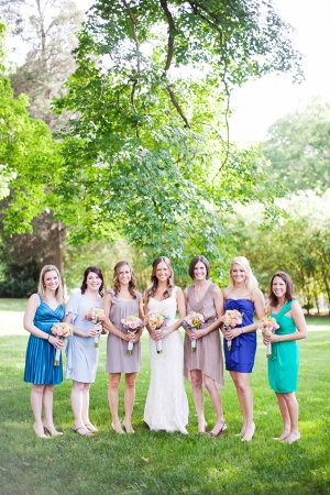 colorful spring wedding | Jen & Chris Creed