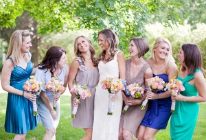 colorful spring wedding | Jen & Chris Creed