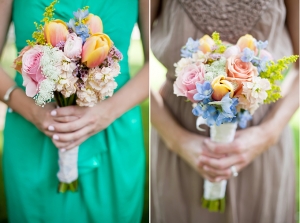 colorful spring wedding | Jen & Chris Creed