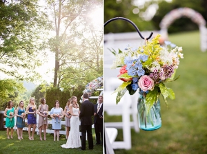 colorful spring wedding | Jen & Chris Creed