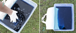 dip-dyed canvas tote DIY | Glamour & Grace
