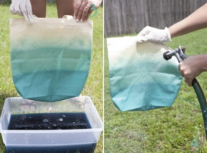 dip-dyed canvas tote DIY | Glamour & Grace