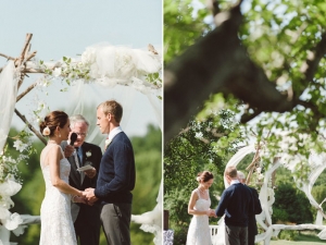 elegant orange summer wedding | Jeff Loves Jessica