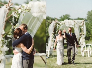 elegant orange summer wedding | Jeff Loves Jessica