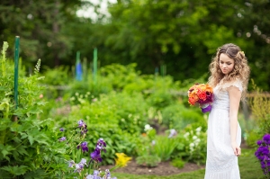 garden bridal shoot | Just For You Photography