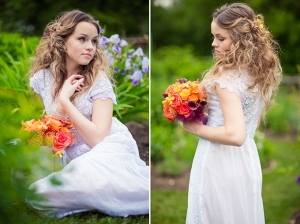 garden bridal shoot | Just For You Photography