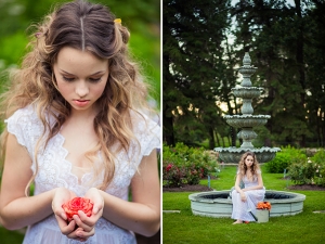 garden bridal shoot | Just For You Photography