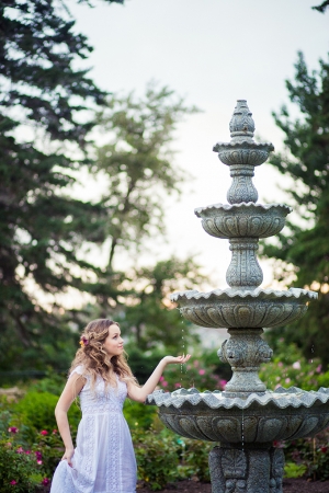 garden bridal shoot | Just For You Photography