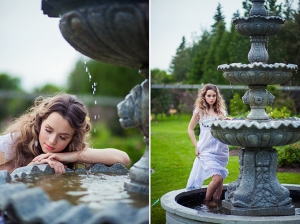 garden bridal shoot | Just For You Photography