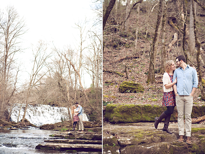 waterfall engagement | Chris and Adrienne Scott Photographers