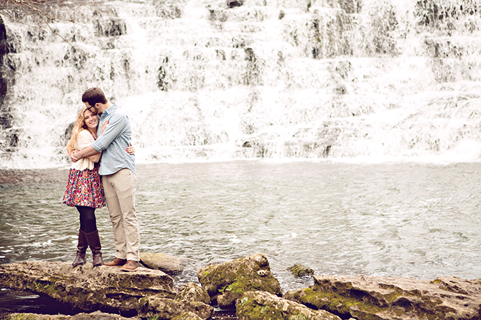 waterfall engagement | Chris and Adrienne Scott Photographers