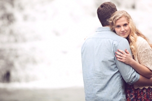 waterfall engagement | Chris and Adrienne Scott Photographers