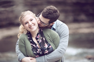 waterfall engagement | Chris and Adrienne Scott Photographers
