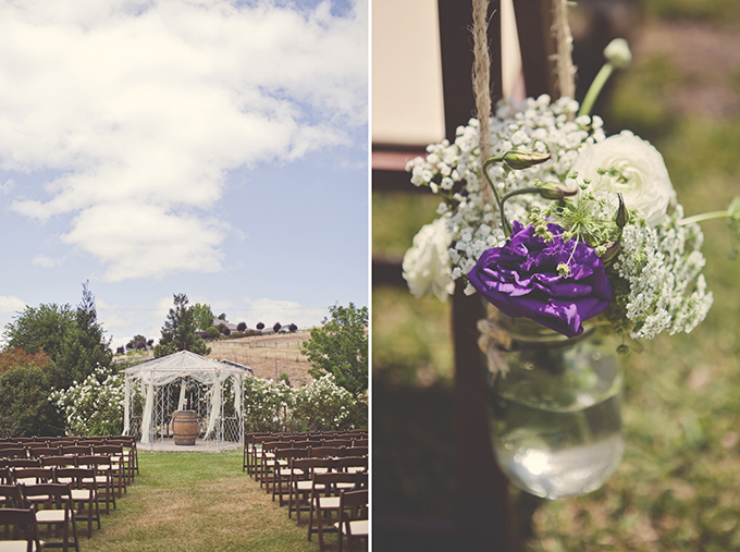 purple shabby chic wedding | Lindsey Gomes