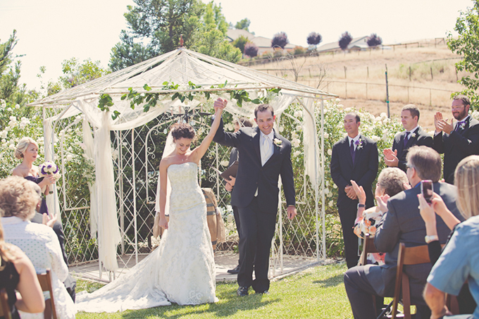 purple shabby chic wedding | Lindsey Gomes