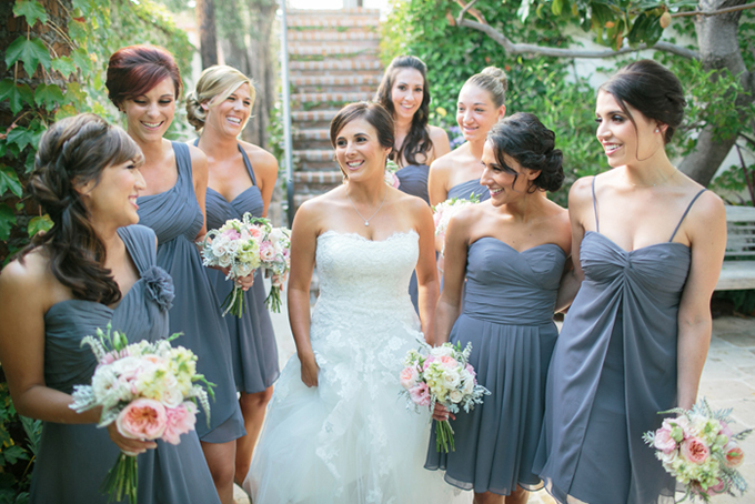 pink and gray vintage wedding | Troy Grover Photographers