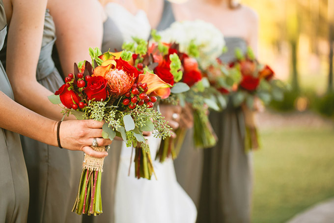 red fall wedding | Luke and Cat Photography