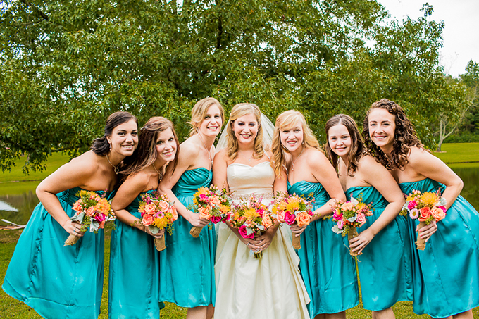colorful DIY wedding | Meet the Burks
