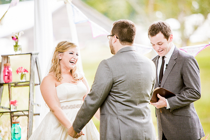 colorful DIY wedding | Meet the Burks