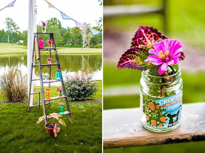 colorful DIY wedding | Meet the Burks