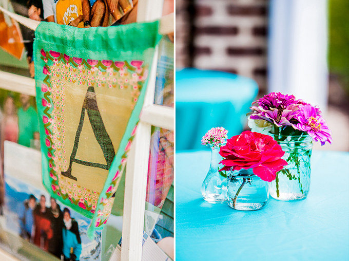 colorful DIY wedding | Meet the Burks