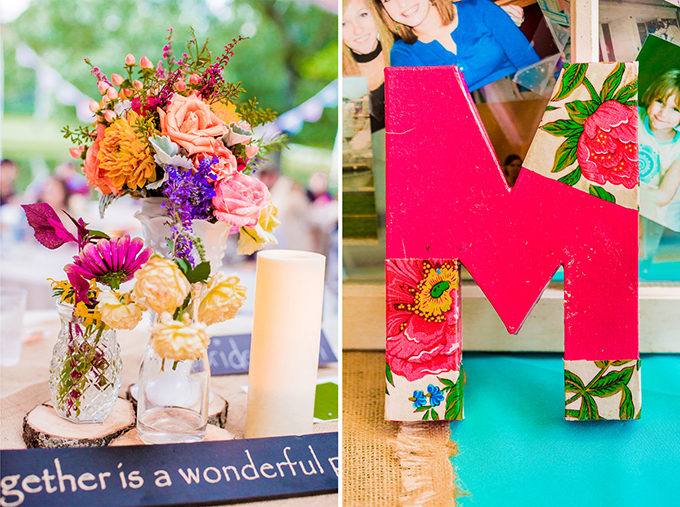 colorful DIY wedding | Meet the Burks
