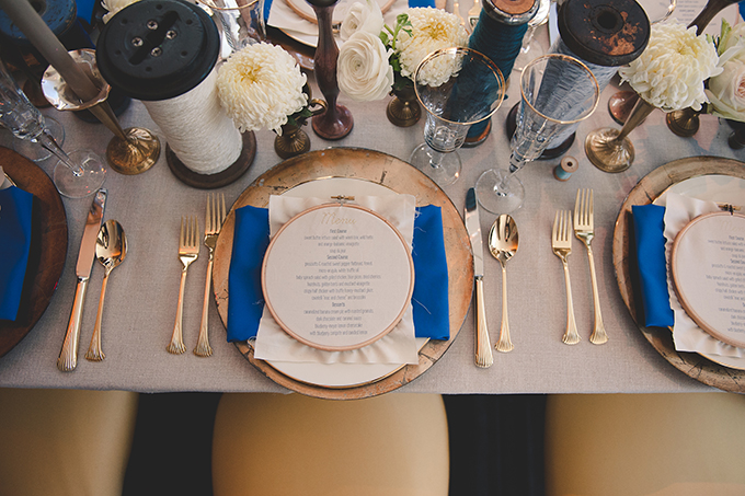 handmade blue and gold wedding inspiration the experience 2013