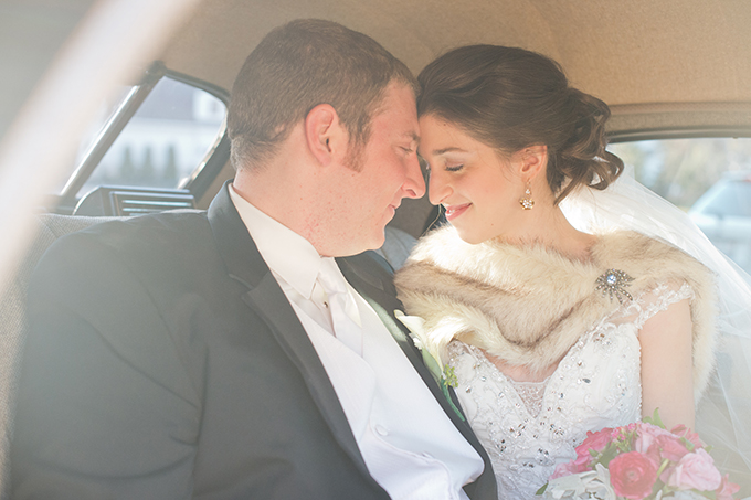 hot pink glam winter wedding | Amanda Megan Miller Photography