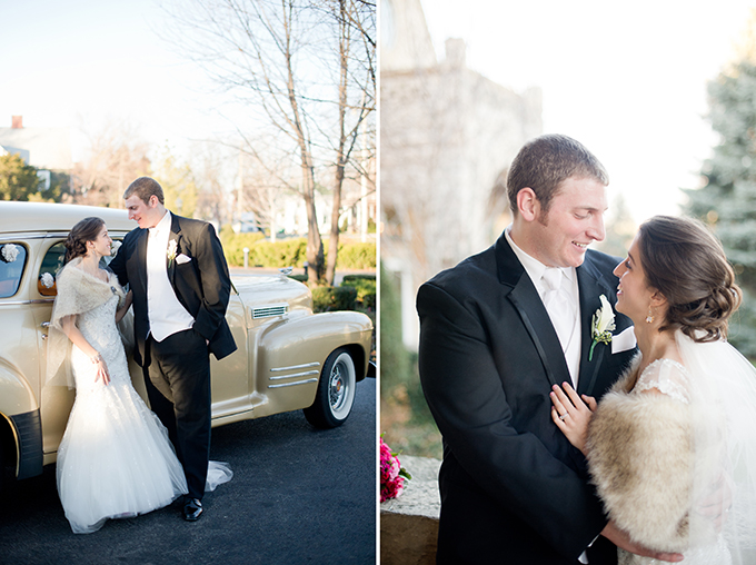hot pink glam winter wedding | Amanda Megan Miller Photography