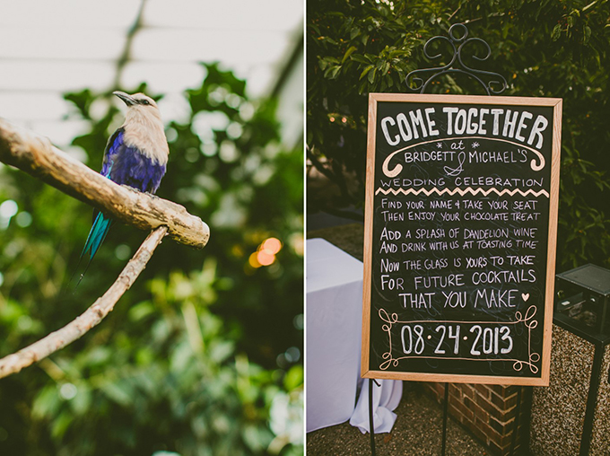 Beatles themed aviary wedding | Carolyn Scott Photography | Glamour & Grace