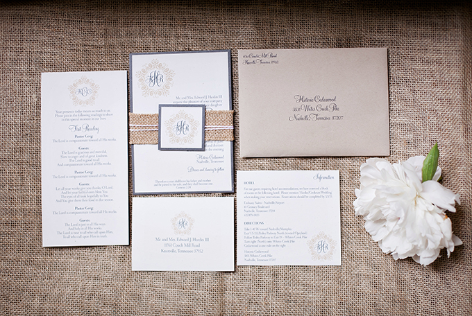 invitation by designs in paper | JEN & CHRIS CREED | Glamour & Grace