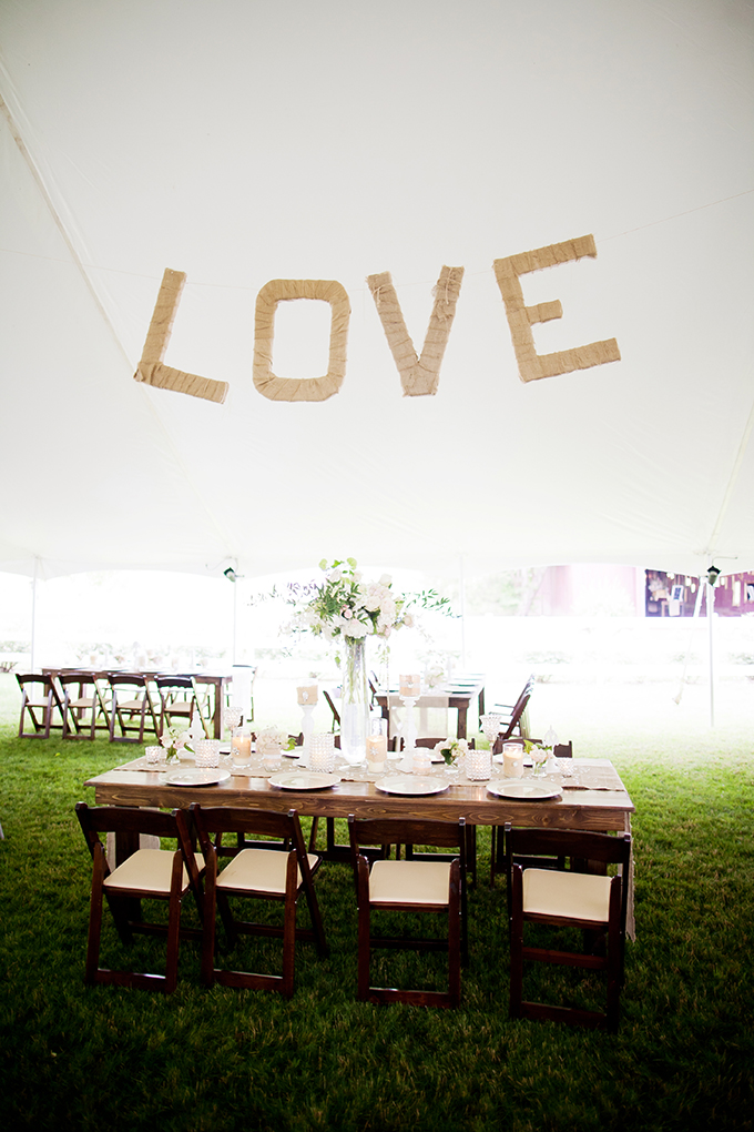 twine LOVE sign | JEN & CHRIS CREED | Glamour & Grace